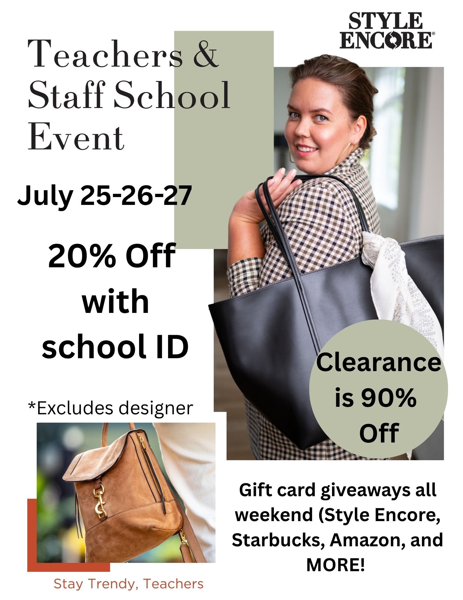 Teachers & Staff School Event